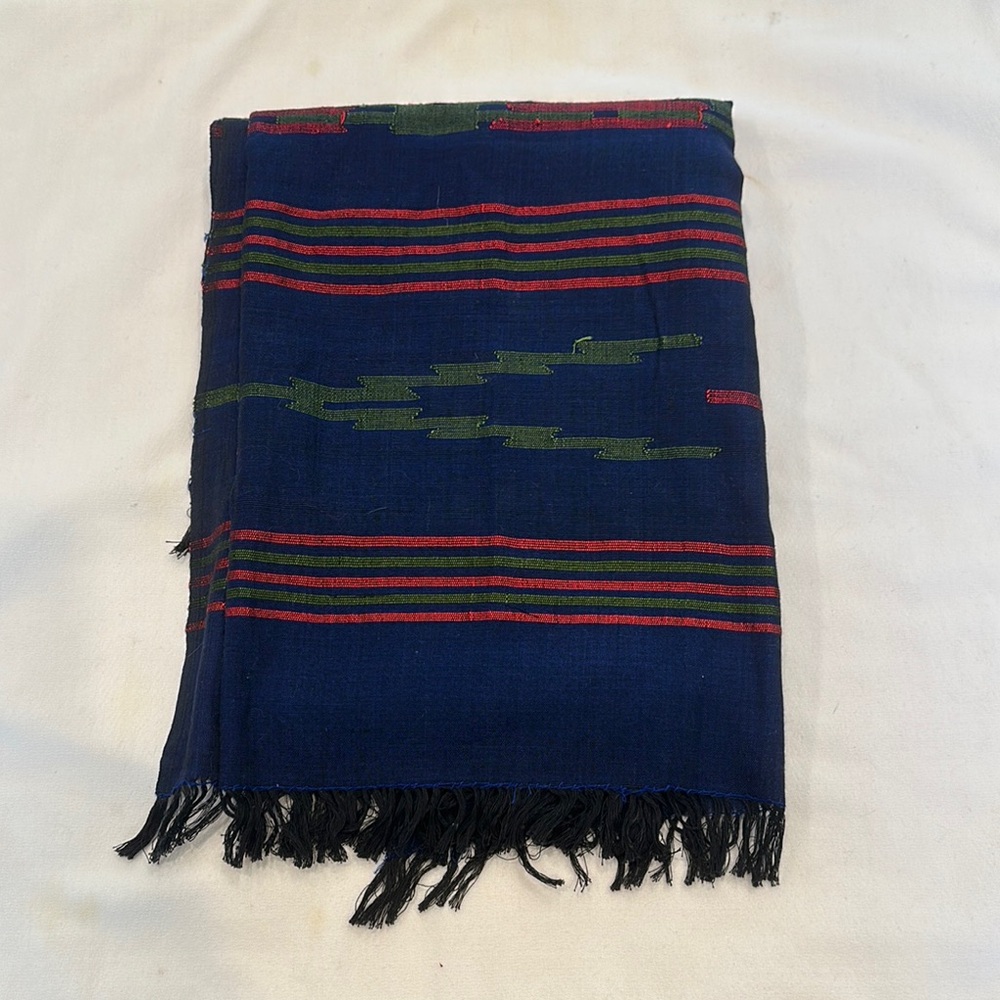 Colorful Striped Pashmina with Fringe